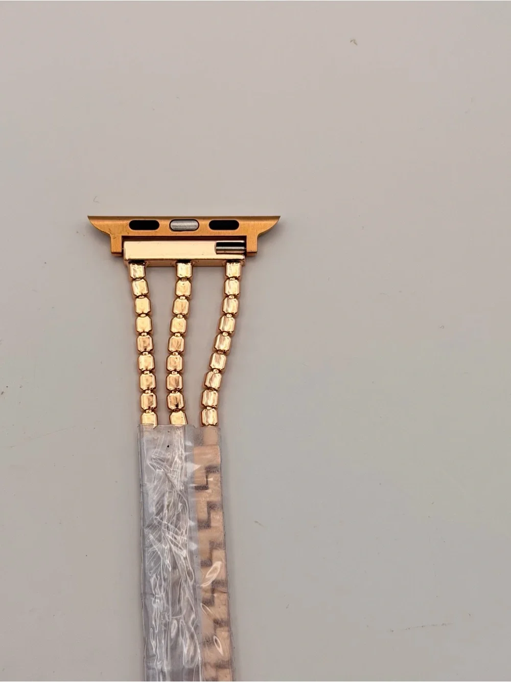 Apple Watch Band, Stainless Steel, Gold tone/diamonds, New, 42/44/46mm